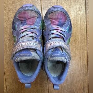 Tsukihoshi Purple and Green Kids Sneakers